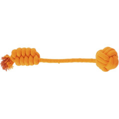 Dingo ball with a braided handle, 34 cm, orange