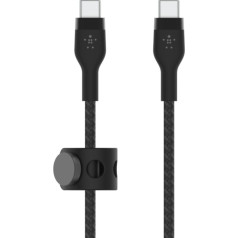Belkin USB CC 2.0 laidas, pintas, silikoninis, 1m juodas