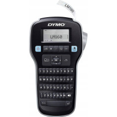 Dymo - etikečių spausdintuvas lm 160 vertės pakuotė + 3xs0720530 juosta d1 juoda/balta 12mm