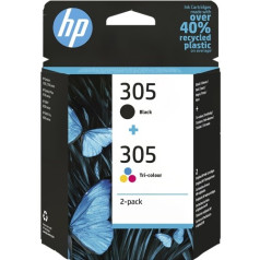 Hp melna tinte + krāsa hp305 = 6zd17ae