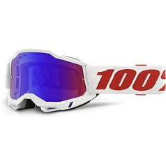 100%, Accuri 2 Goggle Pure - Mirror Red/Blue Lens, Adult