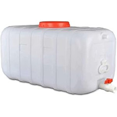 XADITON 25L / 50L / 100L / 150L / 200L plastikinis vandens bakas, naudojamas stovyklavimui lauke, nešiojamas vandens bakas buičiai, žygiams lauke, uragano avarinis vandens bakas (dydis: 150L)