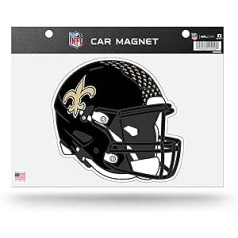 Rico Industries NFL futbols New Orleans Saints 3D ķivere 8,5 collu 11 collu izgriezts magnēts, lai parādītu uz ledusskapja/transportlīdzekļa/skapīša