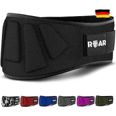 Roar® svara celšanas josta vīriešiem un sievietēm, pacelšanas josta trenažieru zālei, spēka celšanas josta, svarcelšanas josta, spiešanas josta, Crossfit josta, fitnesa josta vīriešiem, spēka josta