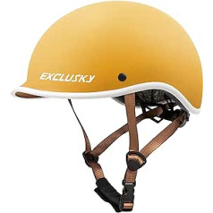 Exclusky Velosipēdu ķivere Bērnu Zēniem Velosipēdu ķivere Meitenēm Bērnu Ķivere Slidotāju ķivere BMX Ķivere Retro ķivere (50-55 cm)