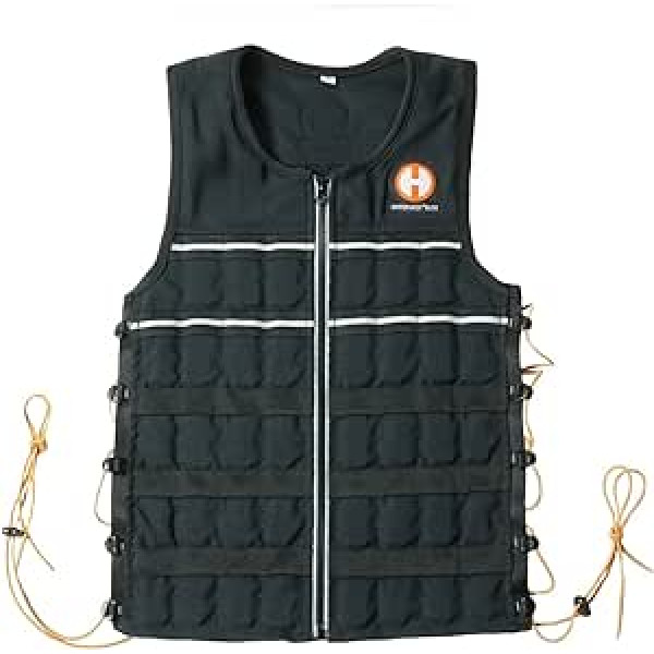 Hyperwear Hyper Vest Elite Regulējama svērta veste svars 4,5 kg Bite 11 kg Robusta Cordura auduma treniņveste Plānākā un Premium Body Fit svara veste vīriešiem un sievietēm