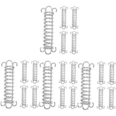 CLISPEED 20 Stk Federwindseilschnalle Seilschnallen Professioneller Seilspanner Zeltdeckpflock Federschnallenhaken Lagerfrühling Camping-hängesessel Rostfreier Stahl Schwer Tragbares Seil