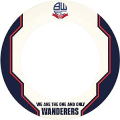 Smiginio kampelis oficialiai licencijuotas Bolton Wanderers futbolo klubo smiginio lauko erdvė | S1 | Balta su vieninteliu logotipu