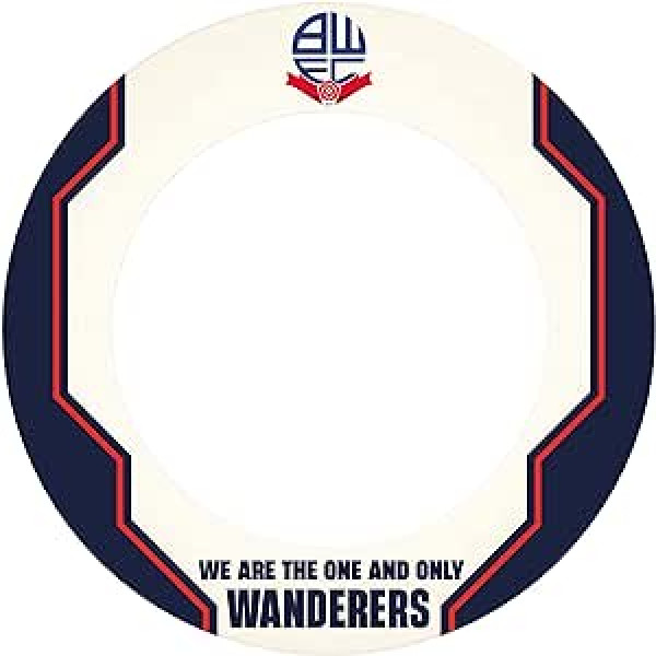 Darts Corner oficiāli licencēts Bolton Wanderers Football Club Dartboard Surround | S1 | Balts ar Vienīgo logotipu