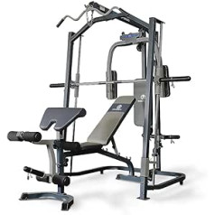 Marcy Home Gym Smith aparāts ar multipreses svaru stendu – melns, viens izmērs