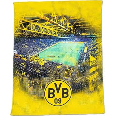 Borussia Dortmund BVB vilnas sega ar stadiona apdruku, 150 x 200 cm