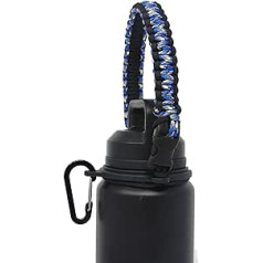 Viens MissionX Paracord rokturis, kas saderīgs ar YETI Rambler ūdens pudelēm 1,3 L 1020 ml 740 ml 510 ml 340 ml Lieljaudas pārnēsāšanas siksna — turētājs