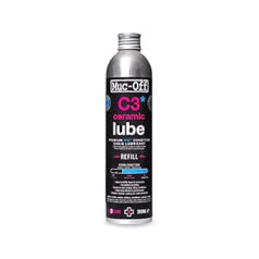 Muc-Off C3 Ceramic Wet Chain Lube Wet Chain Oil Bicycle, 300 ml - Premium Grease Chain Grease, Chain Spray Bicycle, ar UV marķiera krāsu - mitriem un skarbiem laikapstākļiem