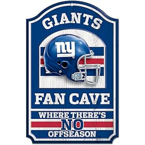 Wincraft NFL fanu alas koka zīme 11 x 17 collas