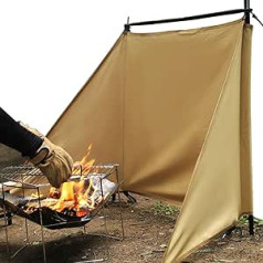 Tartaglia Camp Kochen Windschutz – Windschutz Grill Windschutz – Winddicht Faltbar Tisch Windschutz Windschutz für Picknick Outdoor Wind Wetter