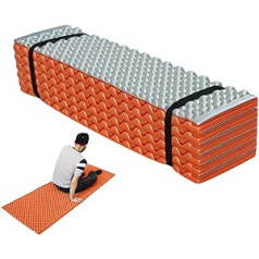 Aizuoni Sleeping Mat for Backpacking, Waterproof Hiking Seat Pad, Sleeping Mat for Camping Tents, Foldable Seat Mat for Yoga, Camping, Picnic, Tent