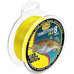 WFT TF8 pilk yellow 220 m – braided fishing line for sea fishing, line for pilk fishing, pilk line, cod line, sea line