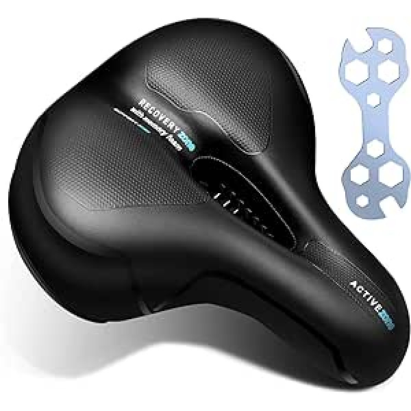 Velosipēda sēdeklis Ērts Sieviešu Memory Foam Velosipēda sēdekļa sēdeklis Velosipēda sēdeklis ar Night Vision Dobs Ergonomisks Velosipēda sēdeklis Plašs Touring Seglis Ūdensizturīgs un elpojošs sēdeklis