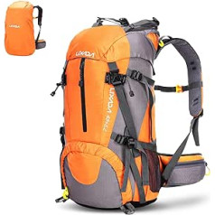 Lixada Trekkingrucksack Wanderrucksack Reiserucksack Rucksack 50L Wasserabweisend mit Regen Abdeckung