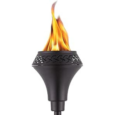 TIKI Brand Island King 1120128 Outdoor Torch Black