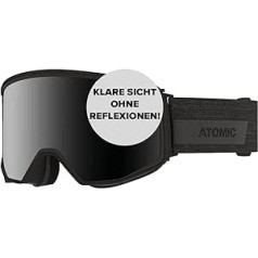 Atomic, All Mountain Unisex slēpošanas brilles, komplektā 2 lēcas, liela izmēra, Quick Click sistēma, četri Q stereo