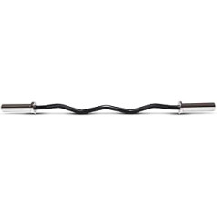 Suprfit SZ Curl Professional Barbell Bar Olimpiskā stienis 7,5 kg 120 cm 50 mm Kāts 25 mm Rokturis Maksimālais svars 135 kg Tērauds Chrome Melns