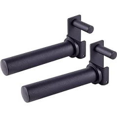 Amstaff Olympic Weight Plate Holder for Power & Squat Racks - Available 2 x 2 - 2.5 x 2.5 - 3 x 3 Inch Tube Sizes - Weight Plates Horn Storage Attachment for Power Squat Rack - (Pair)