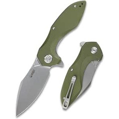 KUBEY KU236 Noble Pocket Knife, Small Folding Knife Made of AUS10 Stainless Steel, Sharp One-Handed Knife, Outdoor & Survival Knife with Pocket Clip, Ideal for Hiking, Camping and EDC