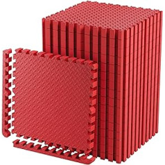 Protective Mats Extra Thick 2 cm Premium Fitness Equipment Underlay Mat Extra Large 60 x 60 cm (Each Tile) Floor Protection Mats Interior Outdoor