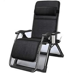 VejiA sauļošanās krēsls dārza krēsli saliekams klāja krēsls šūpuļkrēsls bezsvara ar elpojošu spilvenu saliekams pusdienu pārtraukums gulta balkons Fr