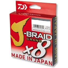 Daiwa J-Braid Grand 8-Braid 135 Metres Light Grey Braided Fishing Line