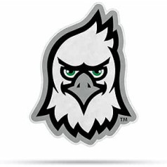 Rico Industries NCAA North Dakota Fighting Hawks Cut Mascot Bunting — mājas un viesistabas dekors — mīksta filca EZ pakaramie