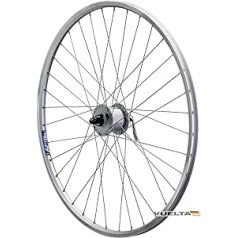 28 collu priekšējā velosipēda riteņa dubultsiena disks Shimano rumbas Dynamo DH3 N31 ātrās atbrīvošanas sudrabs V veida bremžu suportu bremzēm