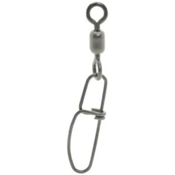 Mustad ma103-ss-2/0-5 Crane Swivels W/Crosslock Snap Fishing Terminal Tackle (5 Pack), Stainless Steel, Size 396