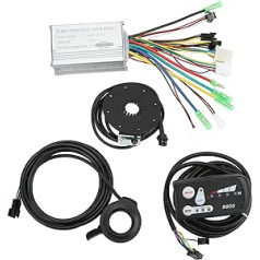 Alomejor Conversion Kit for Electric Bicycles, Electric Bicycle, 15 A Controller, 36 V, 48 V Controller Display, Common Speed Controller with LED S800 Scoreboard for 250 W 350 W Motor