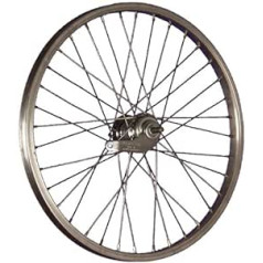 Taylor Wheels 20 collu velosipēda aizmugurējo riteņu alumīnija paliktnis Nirosta 406-19 sudrabs