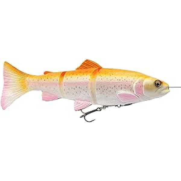 Savage Gear 4D Line Thru Trout - Rubber Trout Rubber Fish Colour: Albino Base, Length / Weight / Swimming Behavior 40 cm / 685 g / Slow Sinking