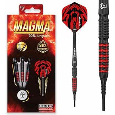 Bull's Magma Dart, juodas/raudonas, 18 g