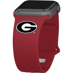 AFFINITY BANDS Georgia Bulldogs silikona sporta pulksteņu siksniņa ir saderīga ar Apple Watch