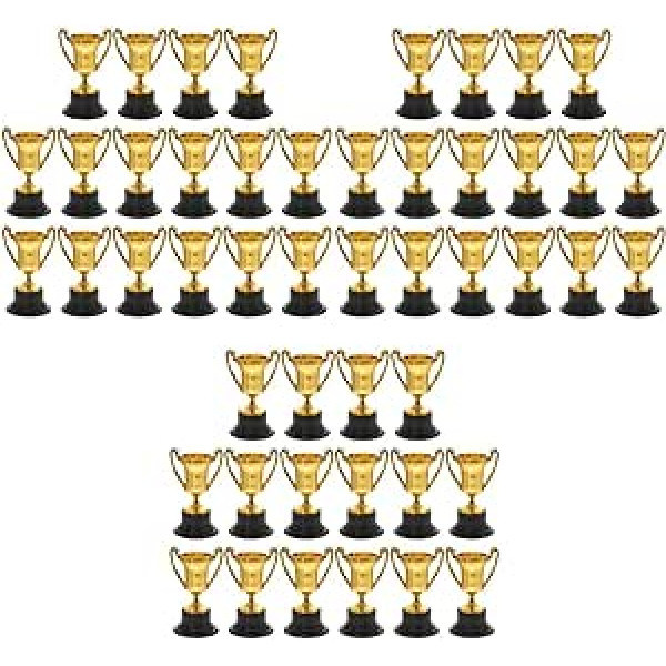 Kisangel 64 PCS Mini bērnu trofejas Izglītojošas rotaļlietas bērniem Dāvanas pieaugušajiem Mini beisbola dziedāšanas balvas balvas balvas balvas trofejas Rotaļlietas trofejas bērniem Mazo trofeju futbols