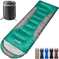 0 Degree Winter Sleeping Bags for Adults Camping (450 g/m²) - Temperature Range (5F-32F) Portable Waterproof Compression Sack Camping Sleeping Bags for Large and Large Hoodies: Backpacking Hiking 4