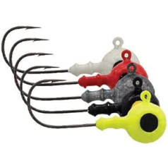 Mustad Ball Jig Head komplekts, 20 gabali vienā iepakojumā, makšķerēšanas termināla piederumi (20 iepakojumā), daudzkrāsaini,