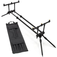 Rod Pod Quick Rod Stand for 3 Fishing Rods Carp Rod Holder with Bag