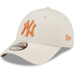 New Era 9FORTY II Ņujorkas Yankees beisbola cepure — MLB līgas pamatskola — Stone Grey Burnt Orange