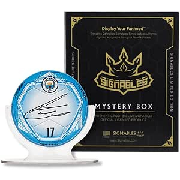 Signables Players Mystery Box — Signature Series Faksimile Signed Futbols ar spēlētāja informāciju — Oficiālais Kolekcionārs