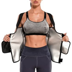 Junlan sviedru josta novājēšanai korsetei sieviešu vēdera kontrolei, saunas krekls, vidukļa veidotājs Fitness termiskais saunas uzvalks Hot Polymer saunas veste sievietēm