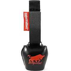 swisstrailbell® velosipēdu zvans Spānijas izdevums Deep Black: spāņu ToroRojo Bell, Black Band