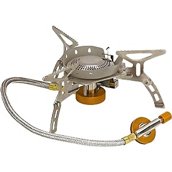 Vango Folding Stove with Windshield and Piezo Grau, Gaskocher, Größe One Size - Farbe Silver