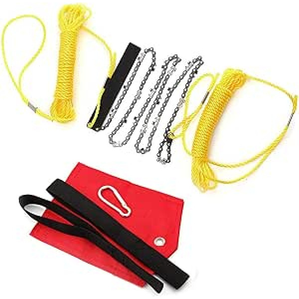 48 Inch Hand Rope Saw with 2 Ropes High Reach Foldable for Camping Hunting Hiking Backpacking (48 Inch)