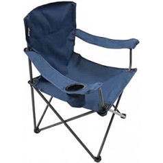 Vango Fiesta Polyester Steel Camping Chairs, Dark Denim Blue, One Size